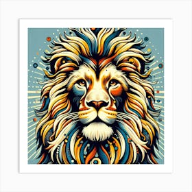 Lion Head 5 Art Print