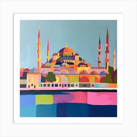 Abstract Travel Collection Istanbul Turkey 3 Art Print