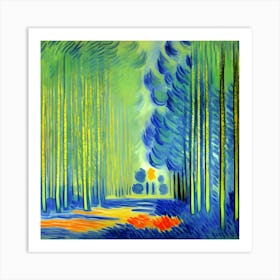 Walk In The Woods Abstract Art Print