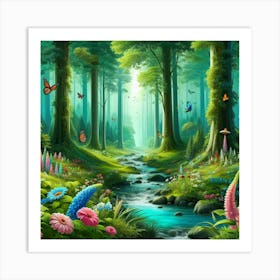 Fairy Forest 16 Art Print