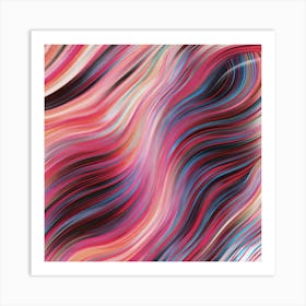 Abstract Wavy Pattern Art Print