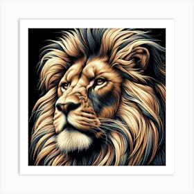 Lion Print Art Print