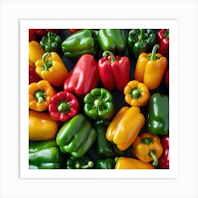 Colorful Peppers 62 Art Print