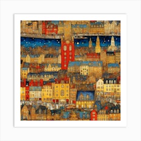 City At Night Art Print