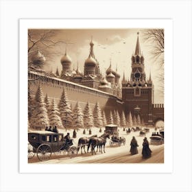 Moscow Winter Art Print