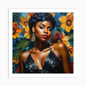 Afro-American Woman Art Print