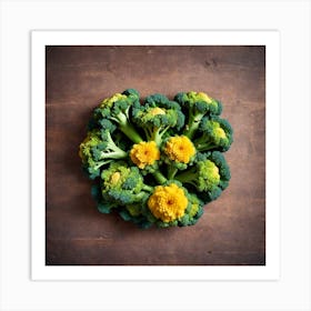 Florets Of Broccoli 18 Art Print