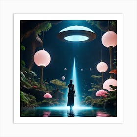 Alien Spaceship 1 Art Print