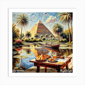 Egyptian Pyramids 10 Art Print