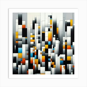 Abstract Cityscape Art Print