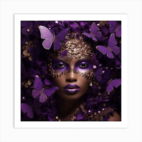 Purple Butterfly 2 Art Print