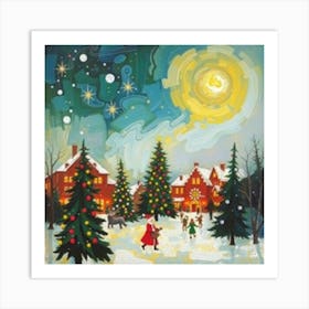 Santa'S Village Art Print