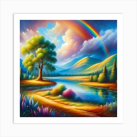 Rainbow In The Sky 5 Art Print