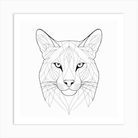 Lynx Head Art Print