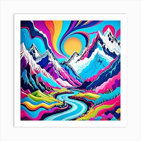 Psychedelic Painting 7 Art Print