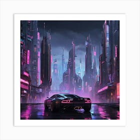 Futuristic City 2 Art Print