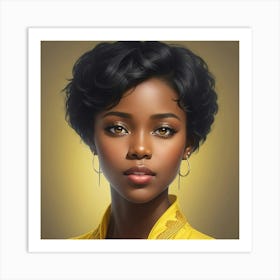 Yellow Elegance Art Print