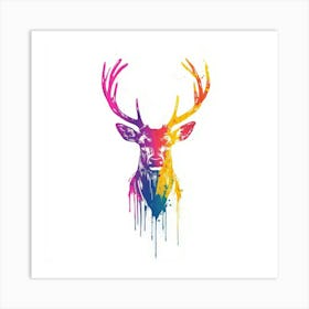 Deer Head Painting Art Print