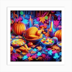 Thanksgiving Table 9 Art Print