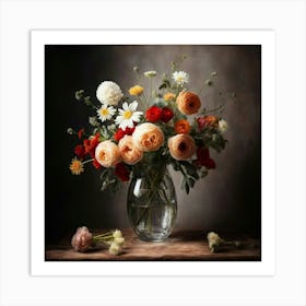 Flowers In A Vase 9 Art Print