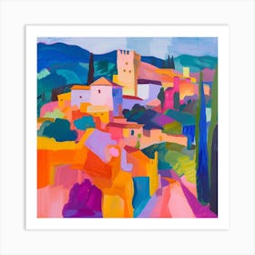 Abstract Travel Collection Granada Spain 1 Art Print