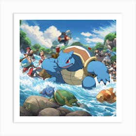 Pokemon X And Y 5 Art Print