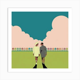 A Minimalist And Surreal Digital Illustration 1 Art Print