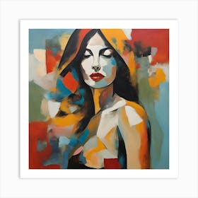 Ethereal Abstract Woman Art Print