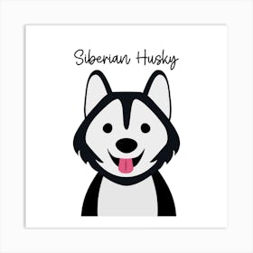 Siberian Husky Art Print