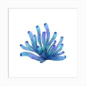 Blue Seaweed 1 Art Print