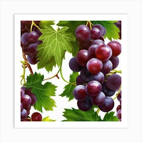 Grapes On A Branch 1 Art Print