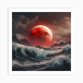 Blood Moon Art Print