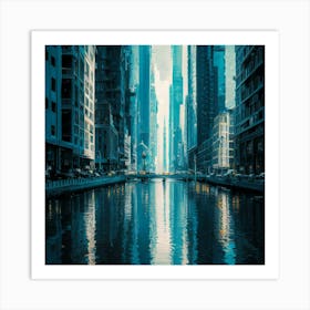 Futuristic City 20 Art Print