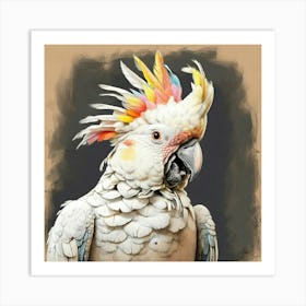 Cockatoo Portrait Art Print