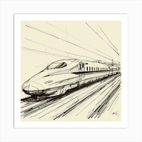 High Speed Train 5 Art Print