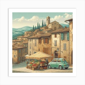 Village street 3 Art Print