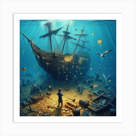 Pirate Ship 1 Art Print