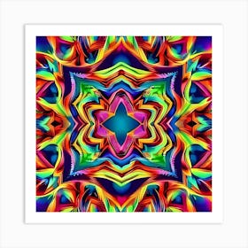 Psychedelic Mandala 1 Art Print