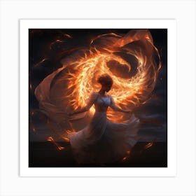 Fire Dancer Art Print