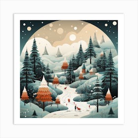 Christmas Lovely Paradise 2 Art Print