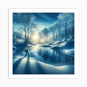 Winter Landscape Art Print