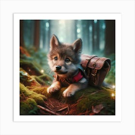 Luno the wolf cub 1 Art Print