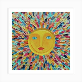 Sun art Art Print