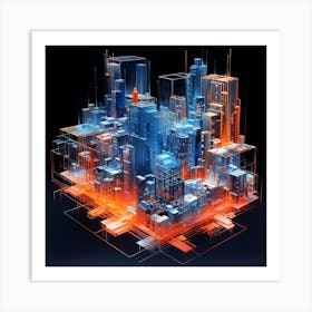 Cityscape 2 Art Print