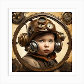 Steampunk Child Art Print