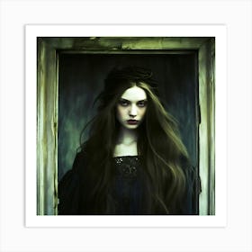 Gothic portrait of a woman Art Print