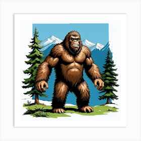 Bigfoot Art Print