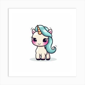 Cute Unicorn 724 Art Print