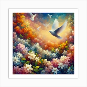 white bird18 Art Print