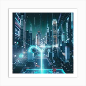 Futuristic City 3 Art Print